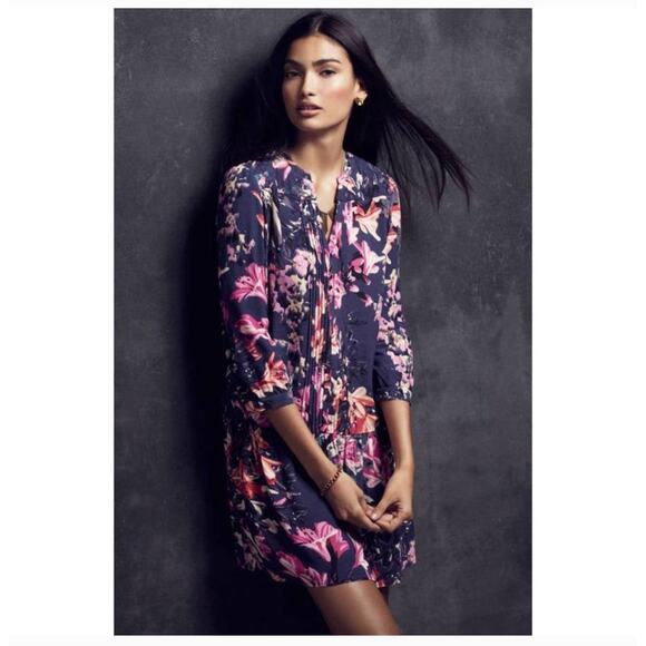 Maeve Anthropologie Caravana Floral Tunic Dress - Picture 3 of 7
